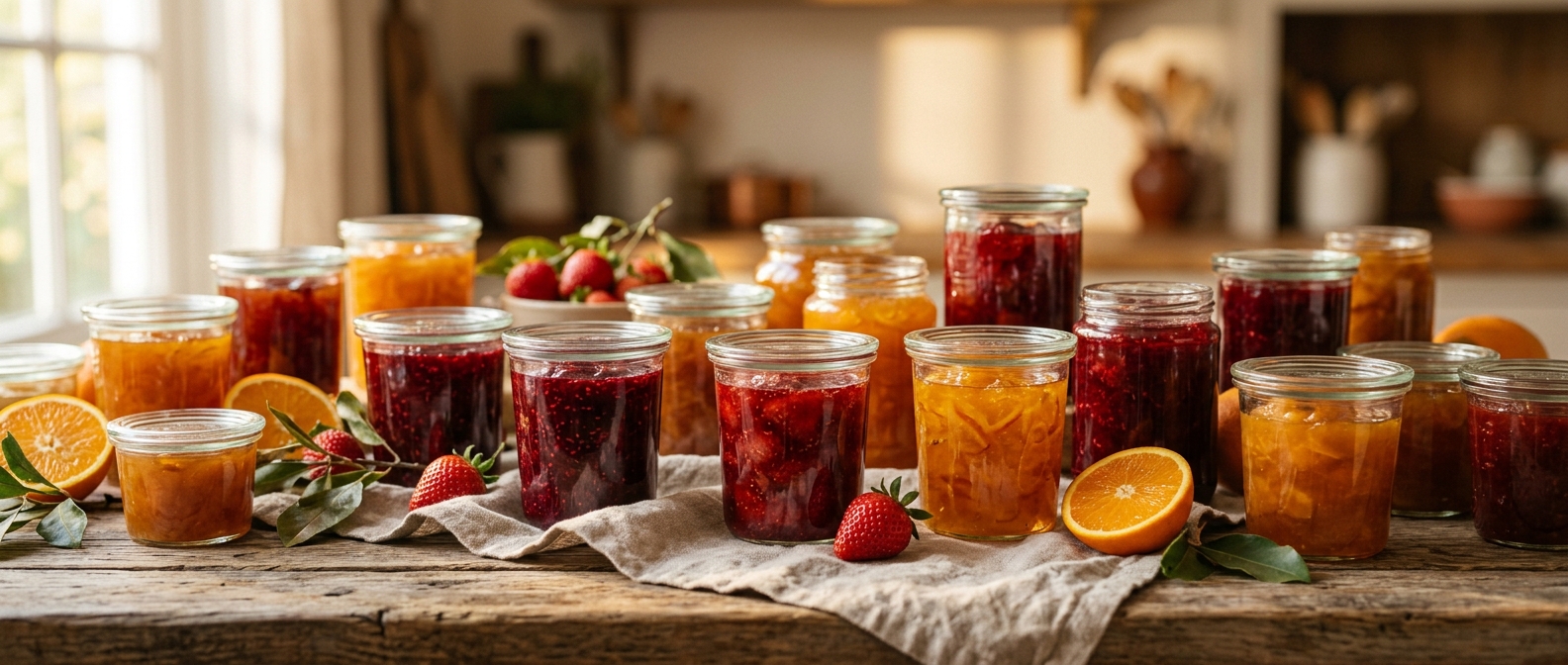 Konfitüre und Marmelade