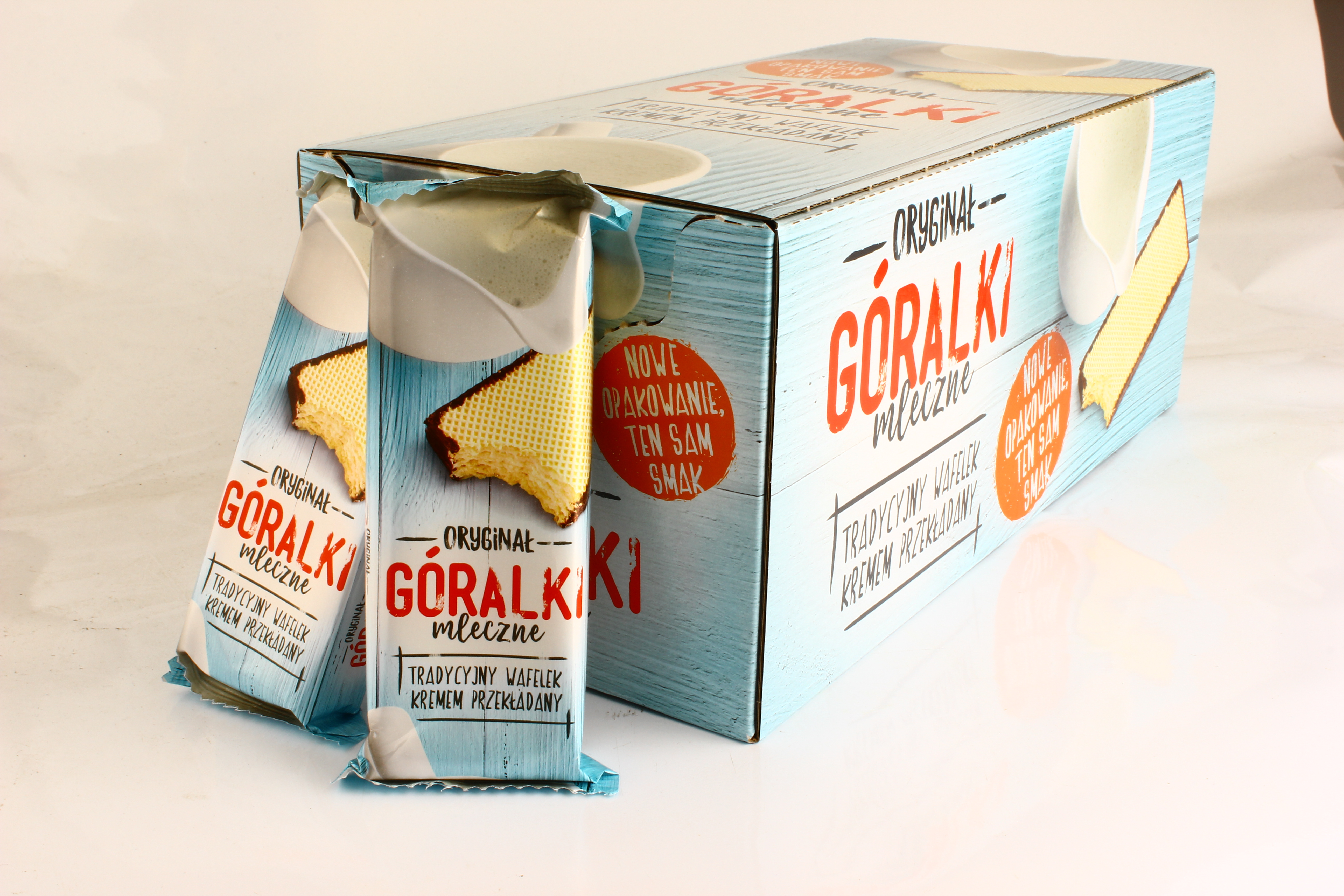 Goralki mit Milch 50g x 36 St knusprige Waffeln