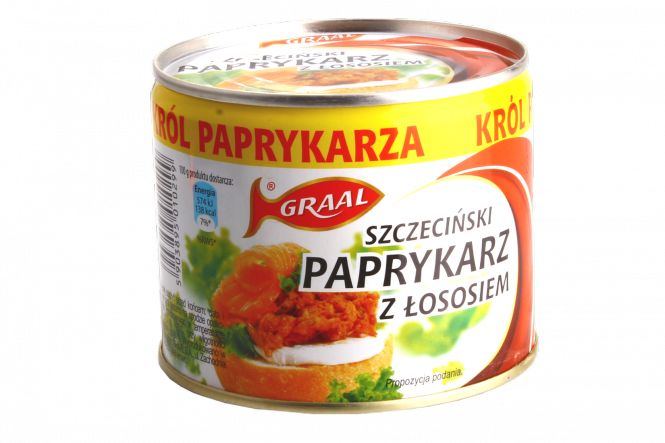 Graal Paprykarz Szczecinski z lososiem 330g x24 St.