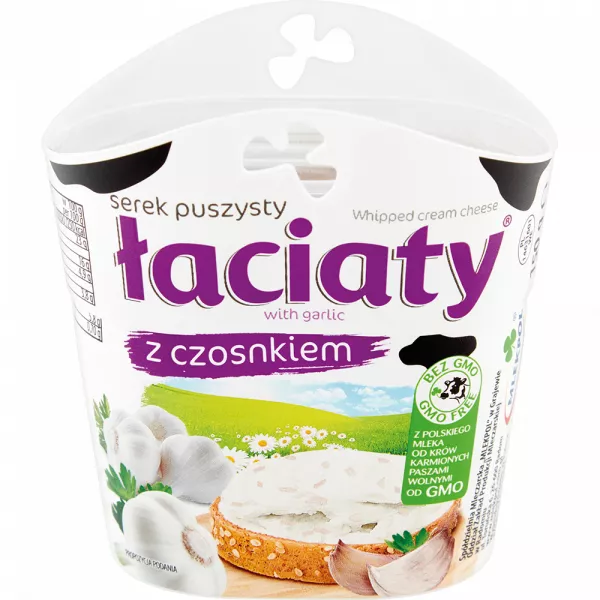 Serek puszysty z czosnkiem 150 gr x 12 st Laciata