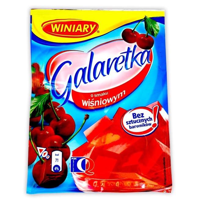 Galaretka o smaku wisniowym 75 gr x 22 st / Geleepulver Kirsche Winiary