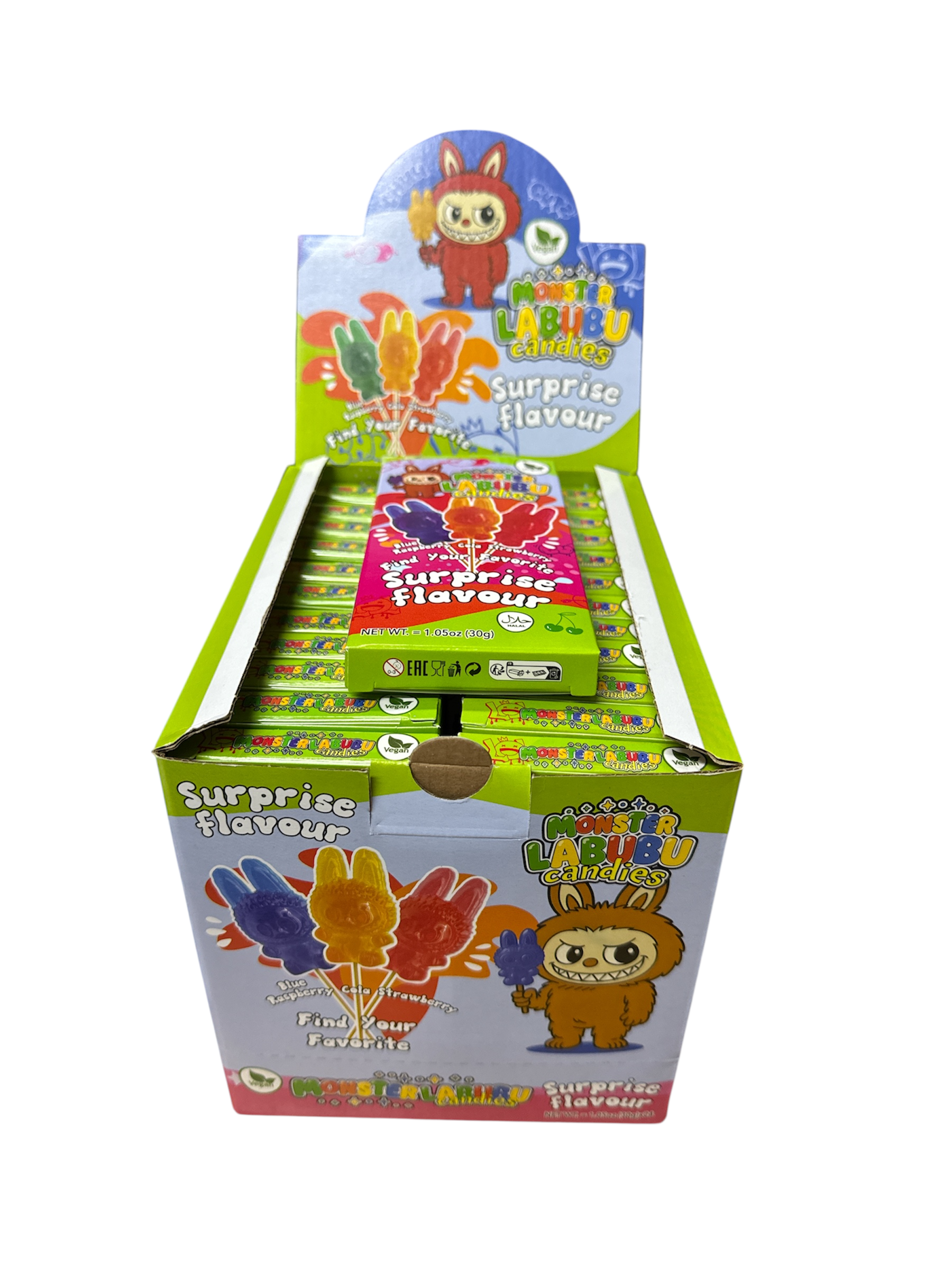 Monster LABUBU Surprise  24 st x 30gr   ( Lollipop )