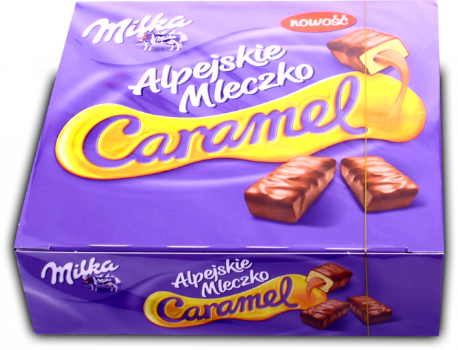 Milka Alpejskie Mleczko Caramel 16St. x 350g / Vogelmilch mit Karamellgeschmack