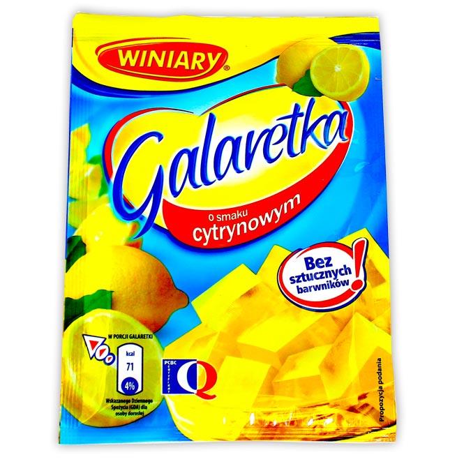 Galaretka o smaku cytrynowym 71 gr x 22 st / Geleepulver Zitrone Winiary