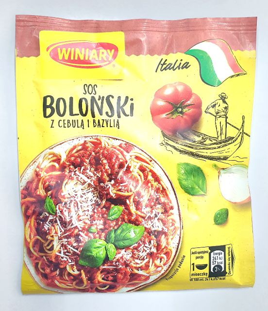 Sous ( SOS BOLONSKI  z Cebula i Bazylia ) Winiary" 46 gr x 25 Italia Bolognesesauce mit Zwiebeln und