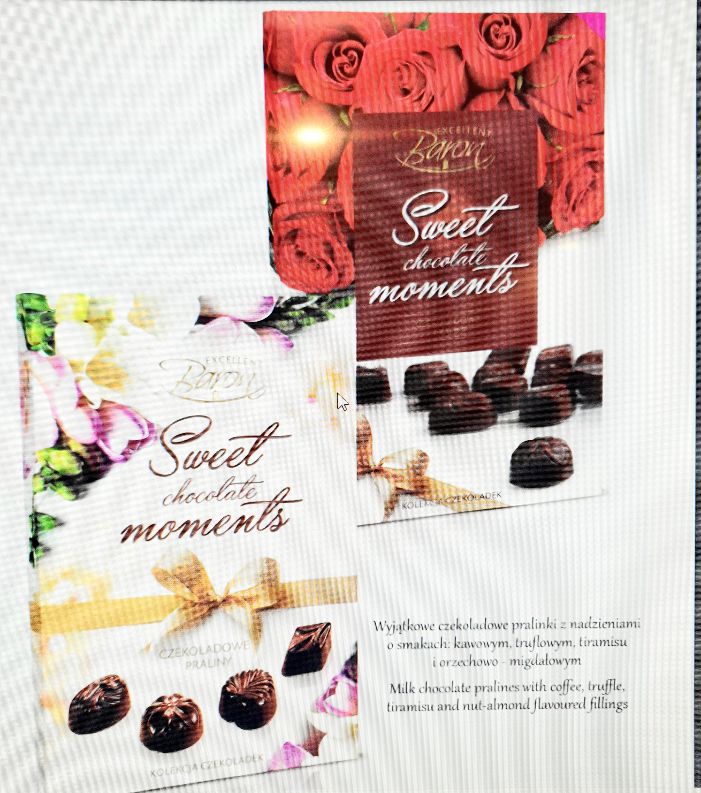 Bombonerki SWEET Riza Wlentinki 195 gr x 12st Milla ( Schoko Pralinen in Karton ))