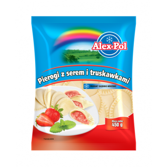 Alex-Pol Pirogi z Serem i Truskawka  450g x 8 st.