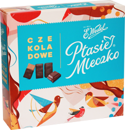 E.Wedel Ptasie Mleczko czekoladowe 340g x 18St. / Vogelmilch mit Schokoladengeschmack