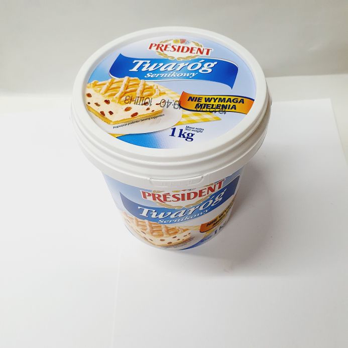 Tworog Preseident in Eimer  1 litr x 6 st   Frischkäse