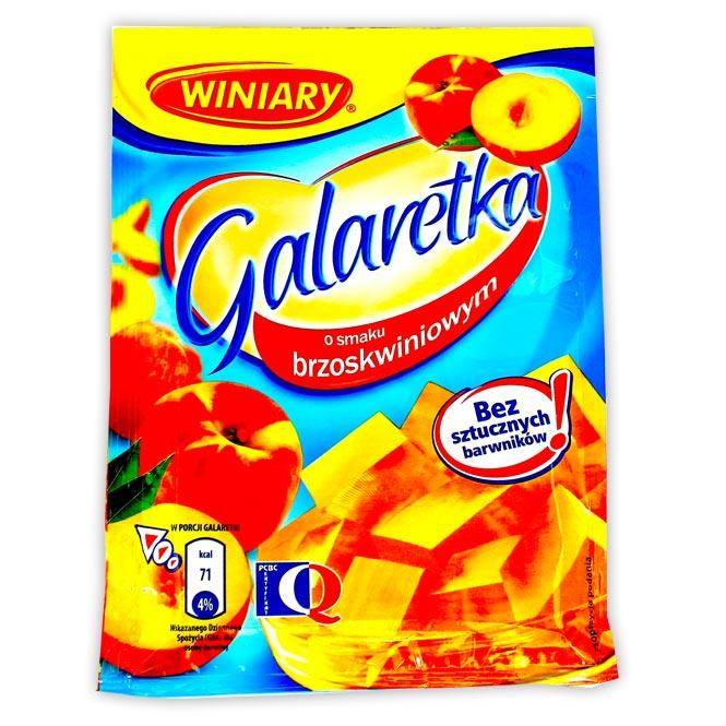 Galaretka o smaku brzoskwiniowym 71 gr x 22 st / Geleepulver Pfirsich Winiary