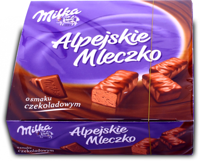 Milka Alpejskie Mleczko Czekoladowe 16St. x 330g / Vogelmilch mit Schokoladengeschmack