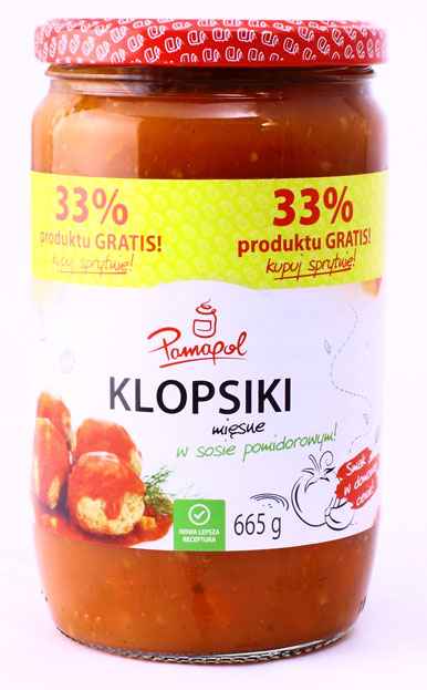 Pamapol Pulpety w sosie pomidorowym 8 St. x 665g (500g)