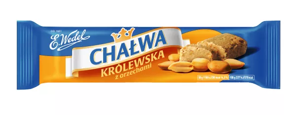 WEDEL CHALWA z ORECHAMI [50G*20SZT] "Sesamsüßigkeit" mit Nüsse
