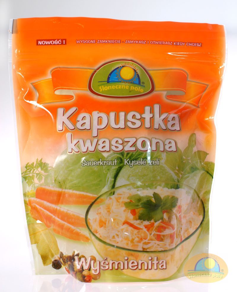 Kapusta Sloneczne Pole   800 gr x 12 st   ( Sauerkraut  )  Stehende Packung
