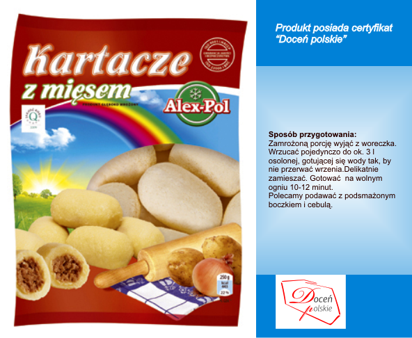 Alex-Pol Kartacze z Miesem 500g x 8 st.