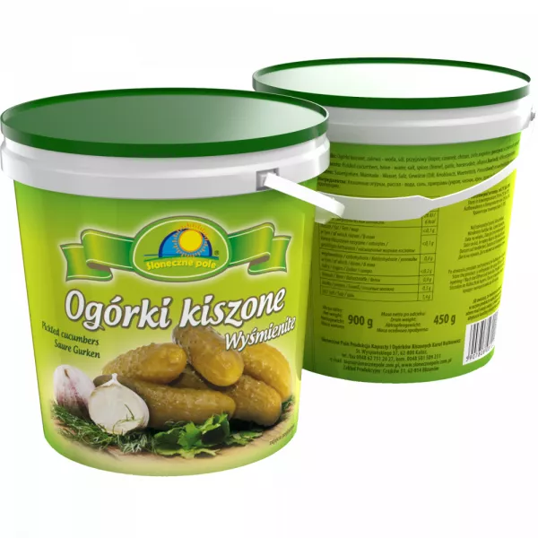 Gurken Kiszone 900 ml x 6 St Eimer Sloneczne Pole ( Fassgurken )