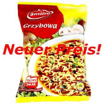 Amino Grybowa Zup 57 gr x22st   Instantsuppen / Pilzsuppe
