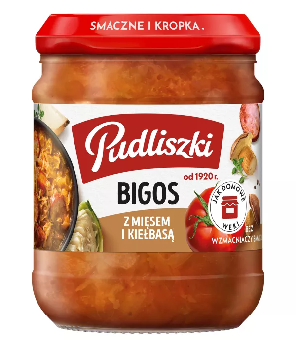 Pudliszki Bigos 520g x 8St. Bigos z Miesem i Kielbasa