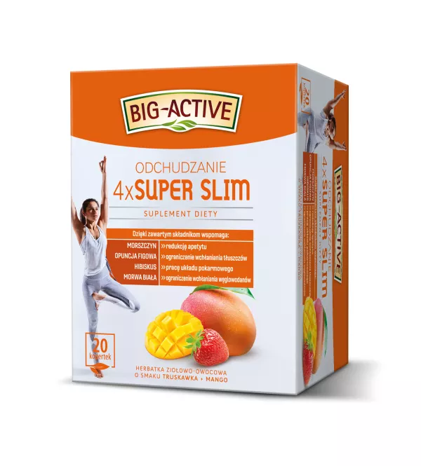 BIG ACTIVE 4XSUPER SLIM ODCHUDZANIE [2G*20T*12Karton 2 st]