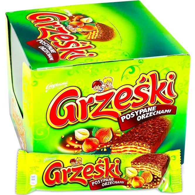 Grzeski Wafel z orzechami 36g x 36St.  Waffelriegel