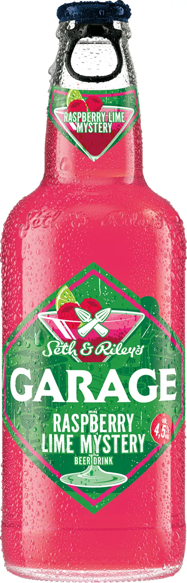Garage Bier Raspberry Lime 400ml x 20 st (4,5% Alc)     +Pfand   0,25 (Himbeeren Limeten bier )