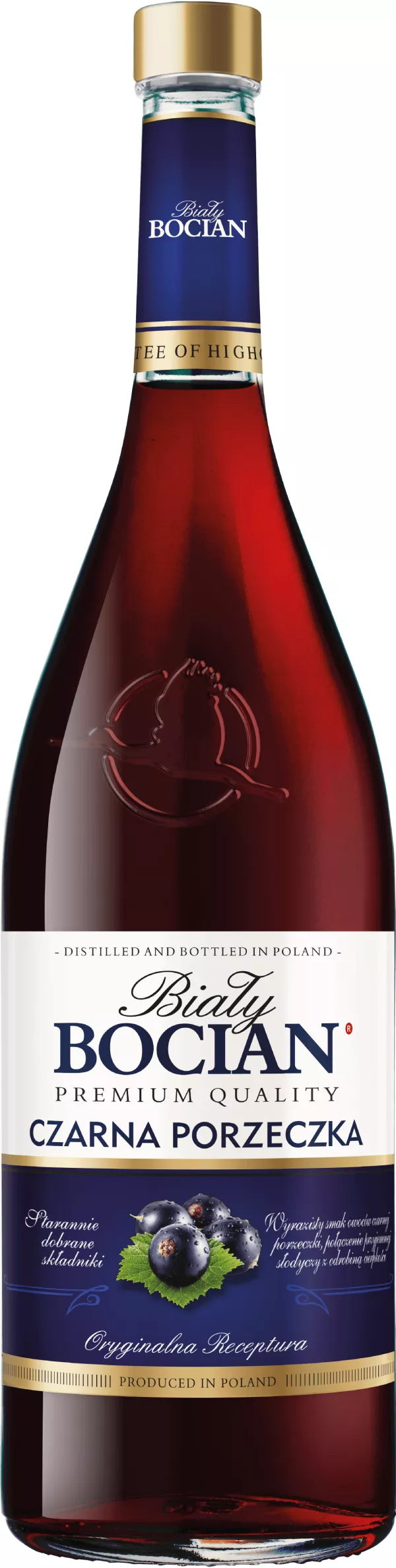 Bocian Wodka Czarna Porzeczka 500ml x 8st. (Vodka mit Schwarzer Johannisbeere Geschmack) 28% vol