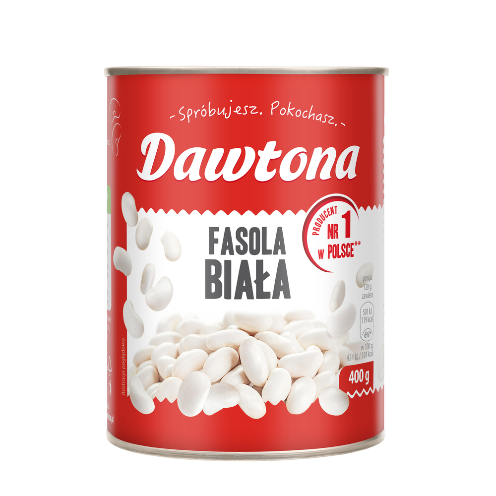 Dawtona Fasola Biala konserwowa 400g x 6St. ( Bohnen Weiß)